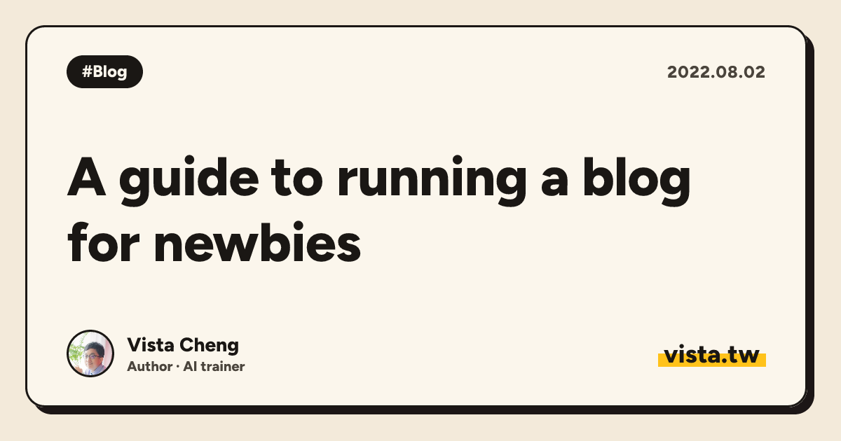 A guide to running a blog for newbies