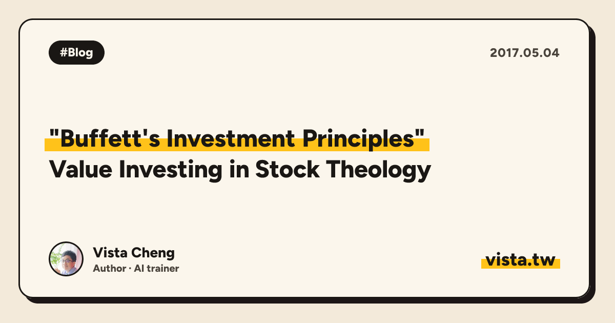 "Buffett's Investment Principles": Value Investing in Stock Theology