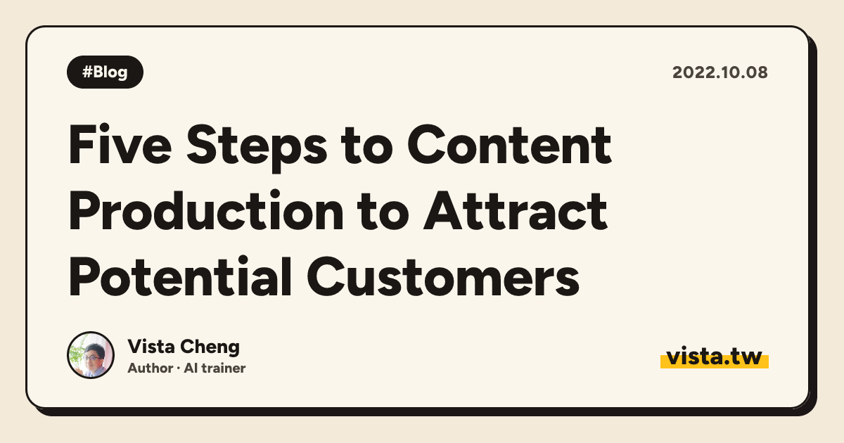 Five Steps to Content Production to Attract Potential Customers