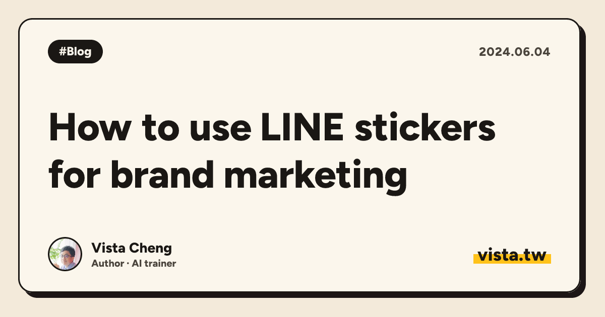 How to use LINE stickers for brand marketing