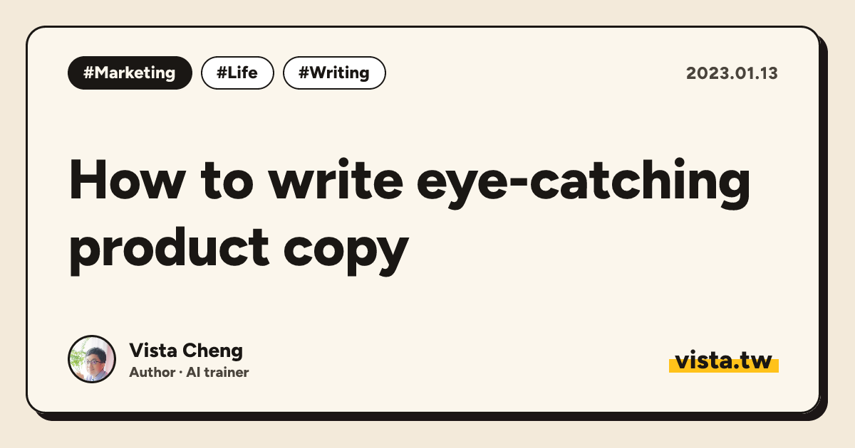 How to write eye-catching product copy