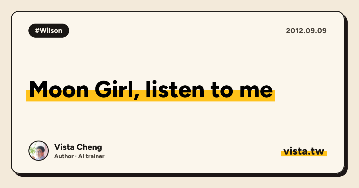 Moon Girl, listen to me
