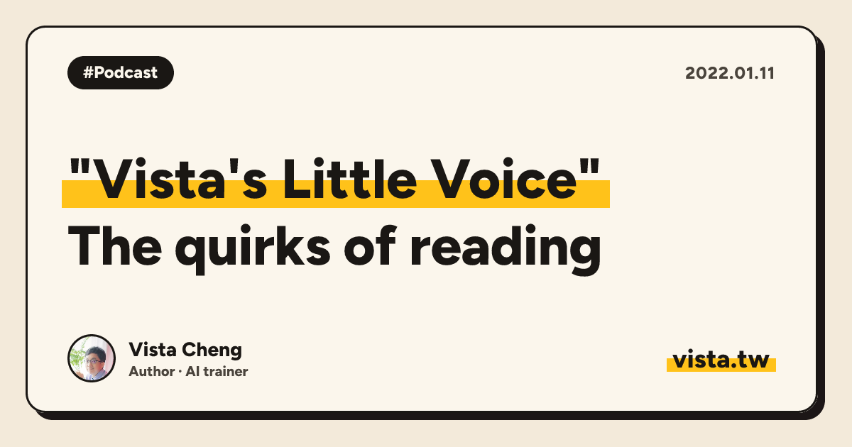 "Vista's Little Voice": The quirks of reading