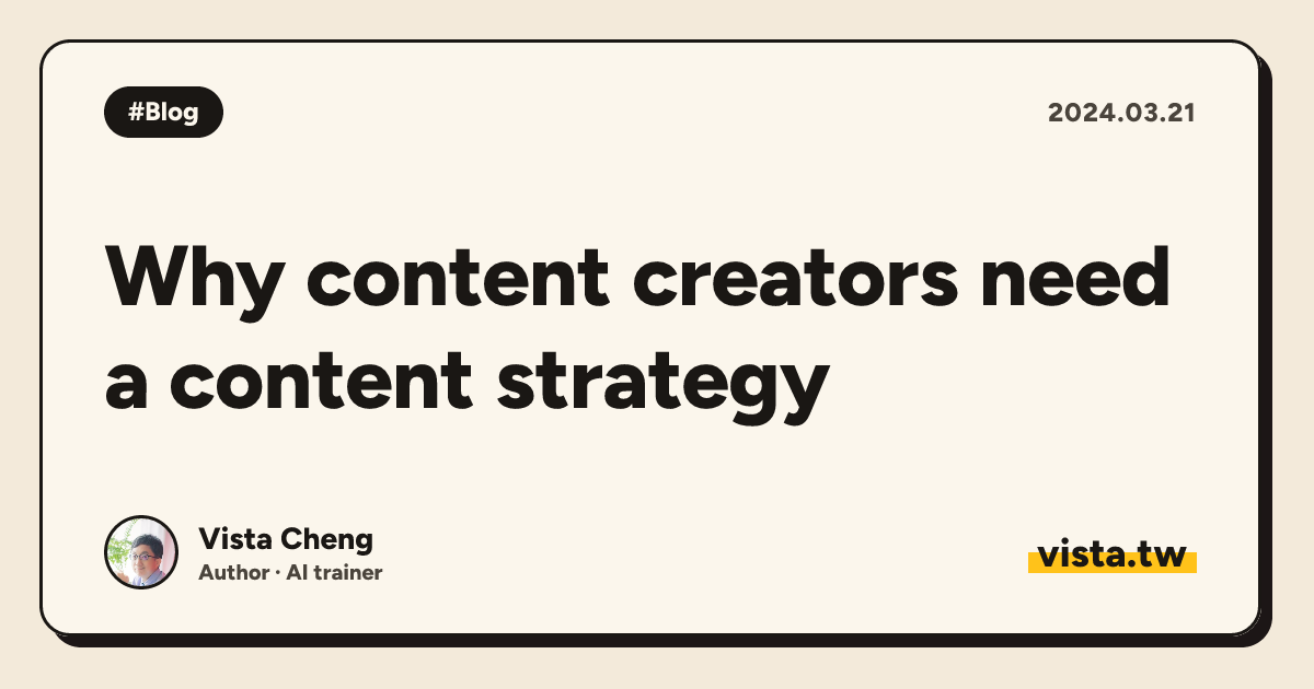 Why content creators need a content strategy